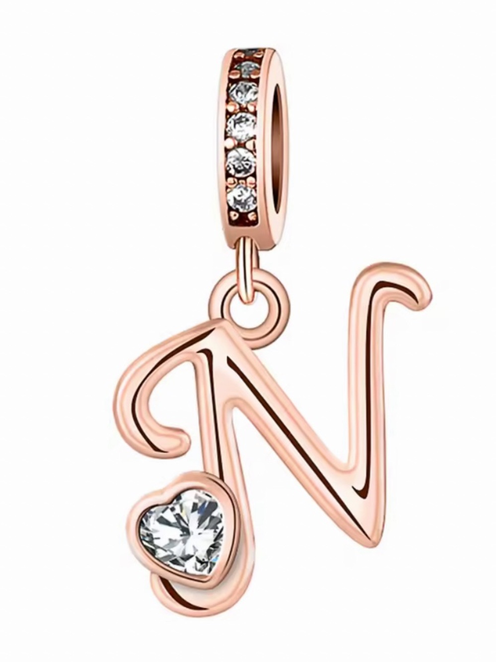NWOT Letter N Dangle Charm Sterling Silver 925